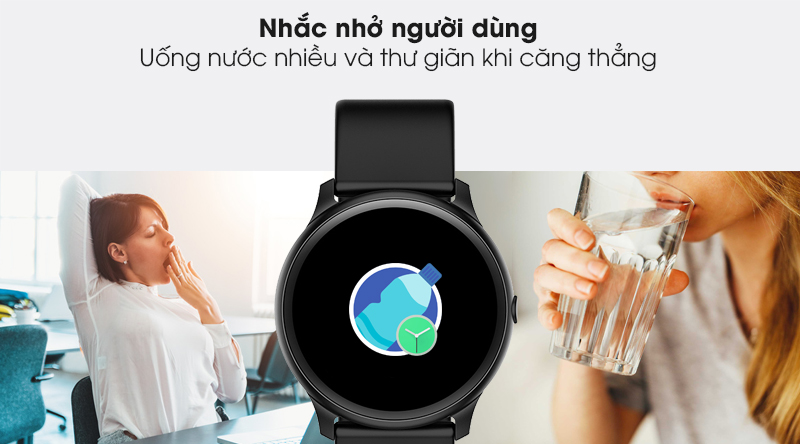 Đồng hồ thông minh BeU Fit KW19 đen