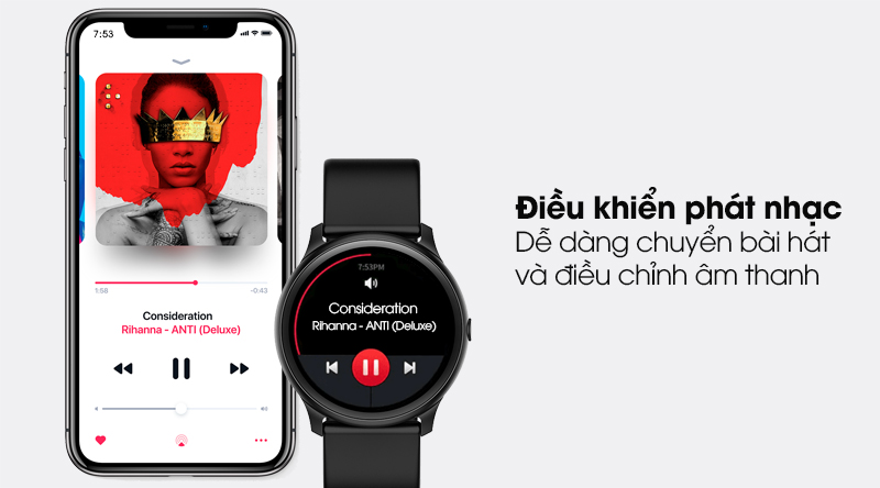 Đồng hồ thông minh BeU Fit KW19 đen