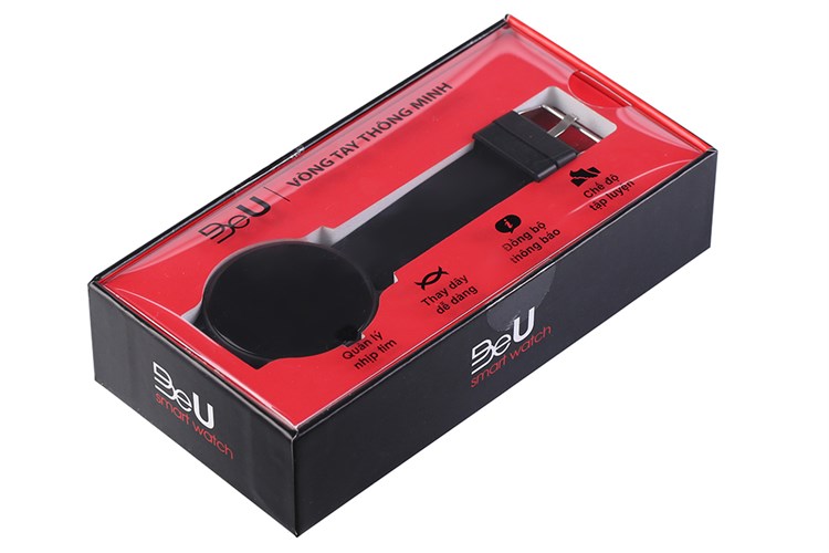 Đồng hồ thông minh BeU Fit KW19 đen Màu Đen