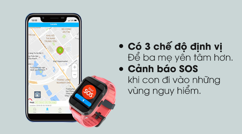 Đồng hồ định vị trẻ em Masstel Smart Hero 2