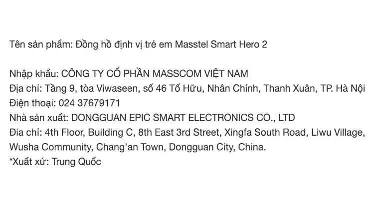Đồng hồ định vị trẻ em Masstel Smart Hero 2 Màu Xanh Dương