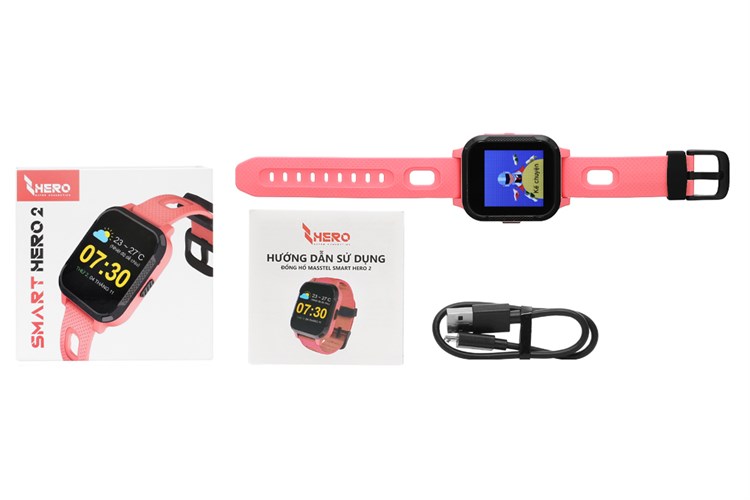 Đồng hồ định vị trẻ em Masstel Smart Hero 2 Màu Hồng