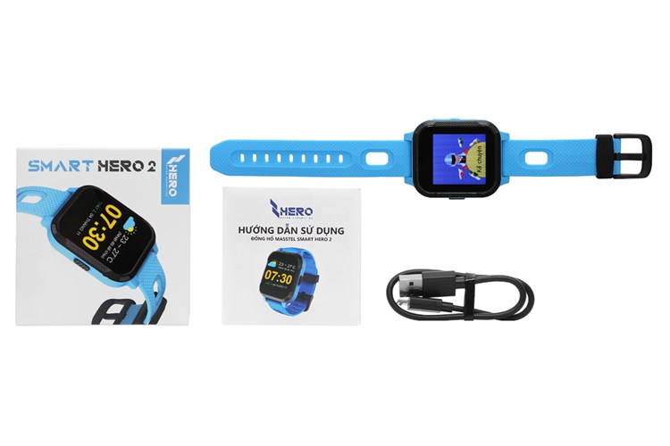 Đồng hồ định vị trẻ em Masstel Smart Hero 2 Màu Xanh Dương