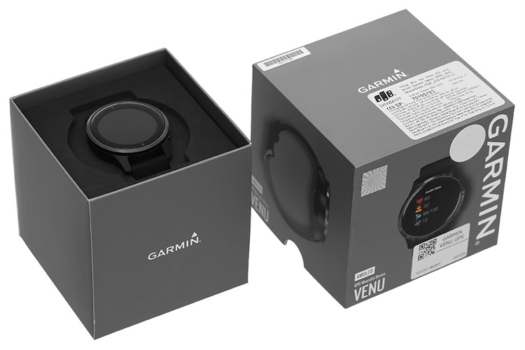 Đồng hồ thông minh Garmin Venu 43.2mm Đen Màu Đen