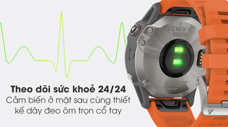 Đồng hồ thông minh Garmin Fenix 6 Pro 47mm Cam