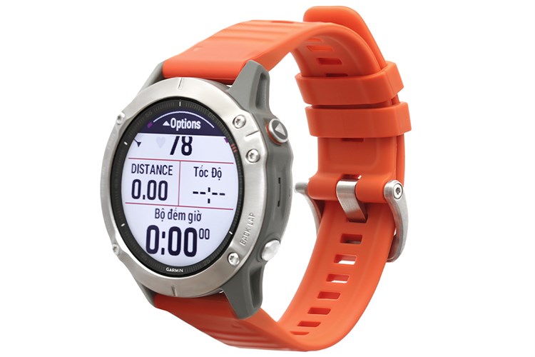 Đồng hồ thông minh Garmin Fenix 6 Pro 47mm Cam Màu Cam