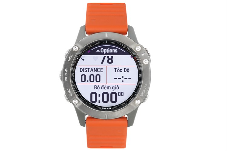 Đồng hồ thông minh Garmin Fenix 6 Pro 47mm Cam Màu Cam