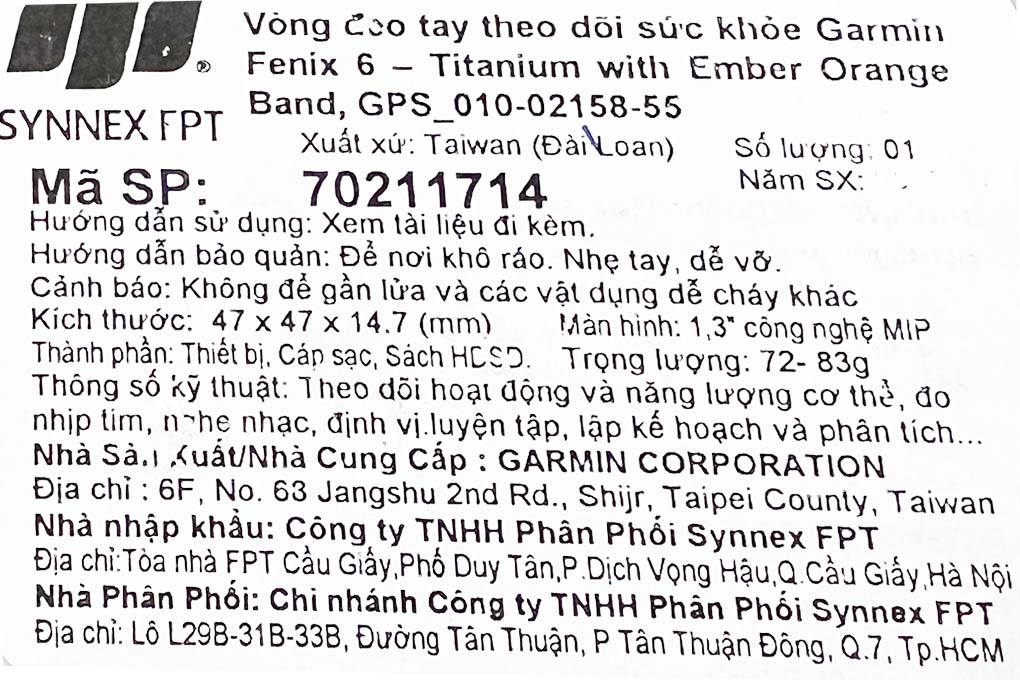 Đường kính mặt 47 mm