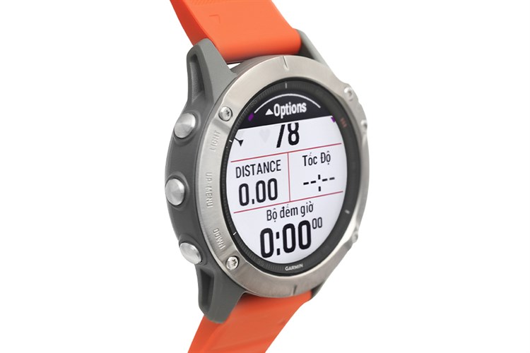 Đồng hồ thông minh Garmin Fenix 6 Pro 47mm Cam Màu Cam