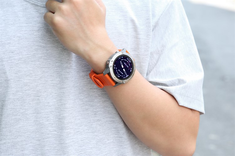 Đồng hồ thông minh Garmin Fenix 6 Pro 47mm Cam Màu Cam