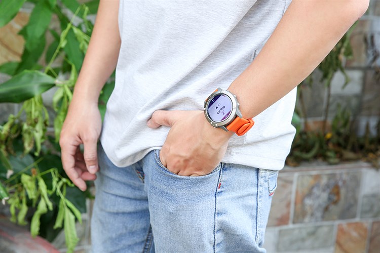 Đồng hồ thông minh Garmin Fenix 6 Pro 47mm Cam Màu Cam