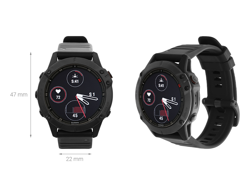 Đồng hồ thông minh Garmin Fenix 6 Sapphire 47mm Đen