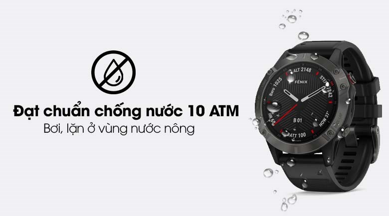 Đồng hồ thông minh Garmin Fenix 6 Sapphire 47mm Đen