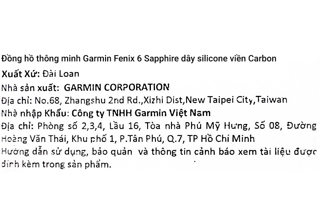 Đồng hồ thông minh Garmin Fenix 6 Sapphire 47mm Đen - 10