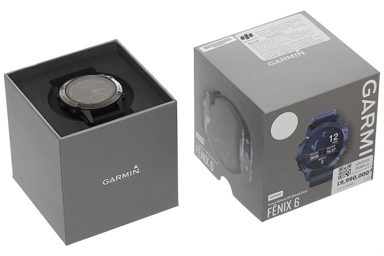 Đồng hồ thông minh Garmin Fenix 6 Sapphire 47mm Đen Màu Đen