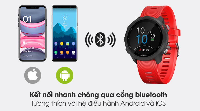 Đồng hồ thông minh Garmin Forerunner 245 Music 42.3mm