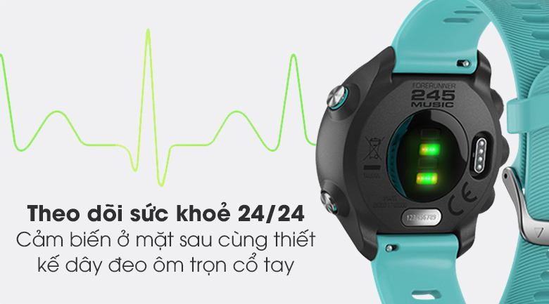 Đồng hồ thông minh Garmin Forerunner 245 Music 42.3mm