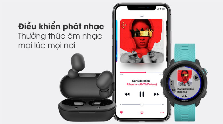 Đồng hồ thông minh Garmin Forerunner 245 Music 42.3mm