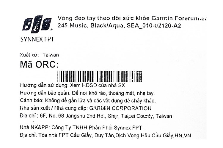 Đồng hồ thông minh Garmin Forerunner 245 Music 42.3mm Màu Xanh Dương