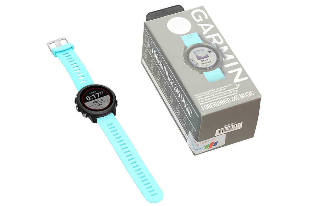 Đồng hồ thông minh Garmin Forerunner 245 Music 42.3mm Màu Xanh Dương