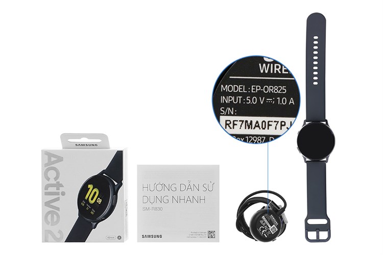 Đồng hồ thông minh Samsung Galaxy Watch Active 2 40mm Đen Màu Đen