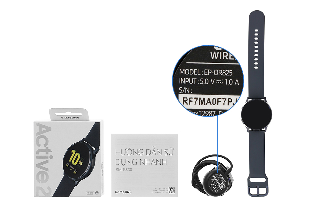 Đồng hồ thông minh Samsung Galaxy Watch Active 2 40mm Đen Màu Đen
