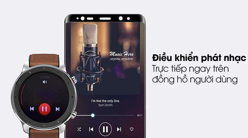 Đồng hồ thông minh Huami Amazfit GTR 47mm dây da