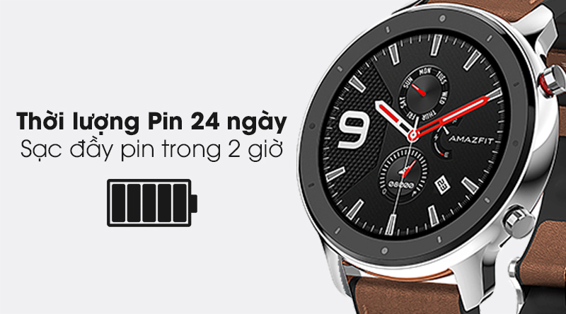 Đồng hồ thông minh Huami Amazfit GTR 47mm dây da