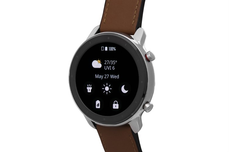 Đồng hồ thông minh Huami Amazfit GTR 47mm dây da Màu Nâu