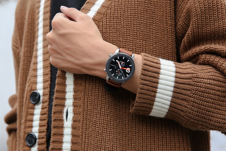 Đồng hồ thông minh Huami Amazfit GTR 47mm dây da Màu Nâu