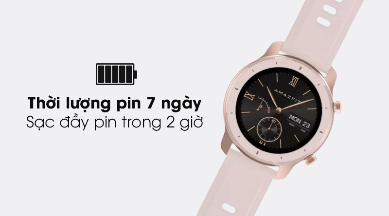 Đồng hồ thông minh Huami Amazfit GTR 42mm hồng
