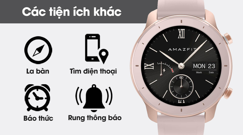 Đồng hồ thông minh Huami Amazfit GTR 42mm hồng