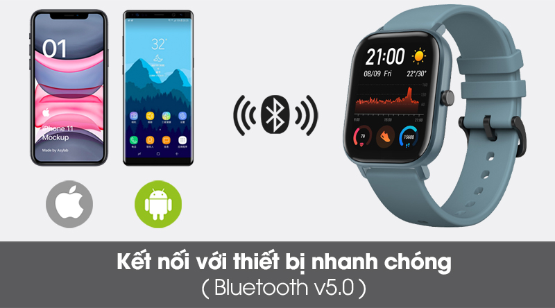 Đồng hồ thông minh Huami Amazfit GTS xanh dương