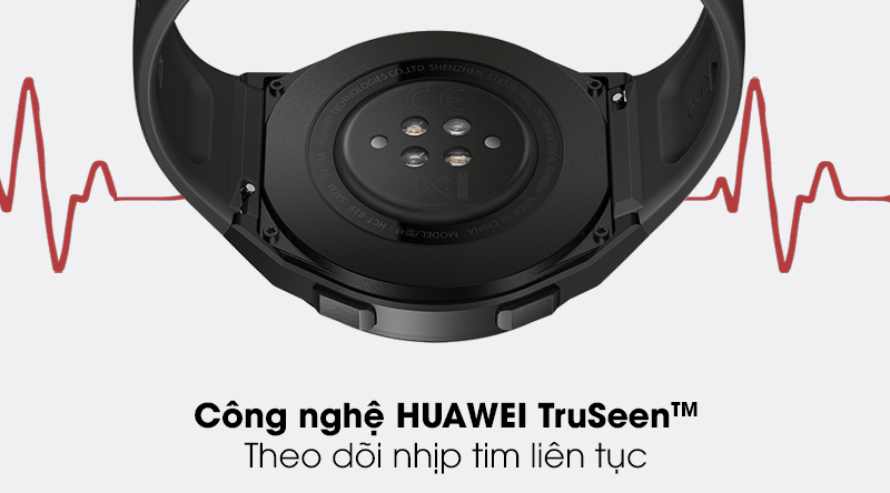 Đồng hồ thông minh Huawei Watch GT 2E 46mm dây silicone với tiện ích sức khoẻ theo dõi nhịp tim