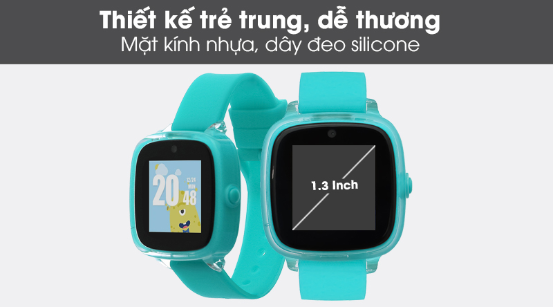 Đồng hồ định vị trẻ em Oaxis MyFirst Fone D2 Xanh