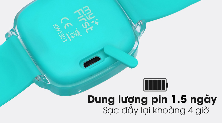 Đồng hồ định vị trẻ em Oaxis MyFirst Fone D2 Xanh