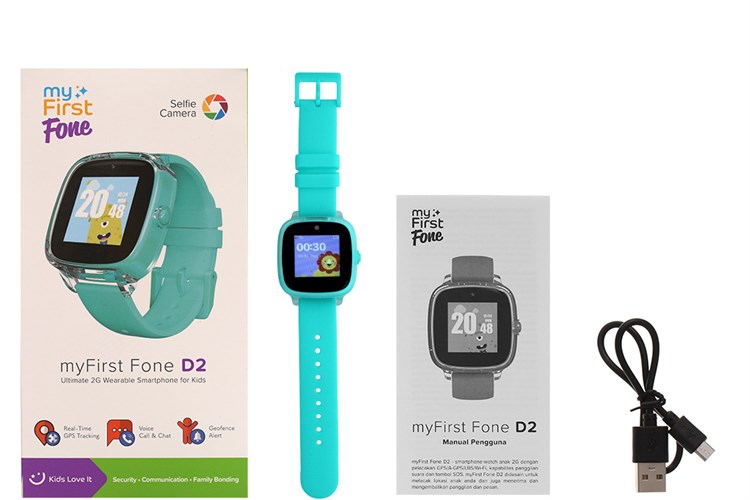 Đồng hồ định vị trẻ em Oaxis MyFirst Fone D2 Xanh Màu Xanh lá