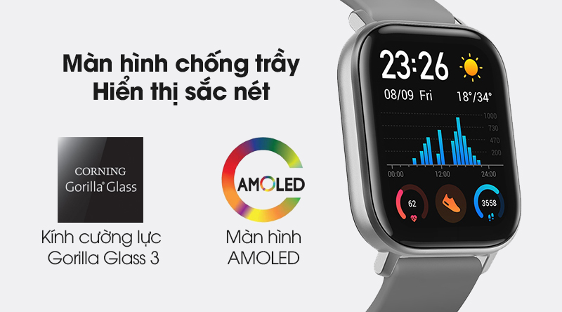 Đồng hồ thông minh Huami Amazfit GTS xám
