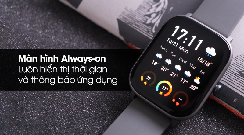 Đồng hồ thông minh Huami Amazfit GTS xám