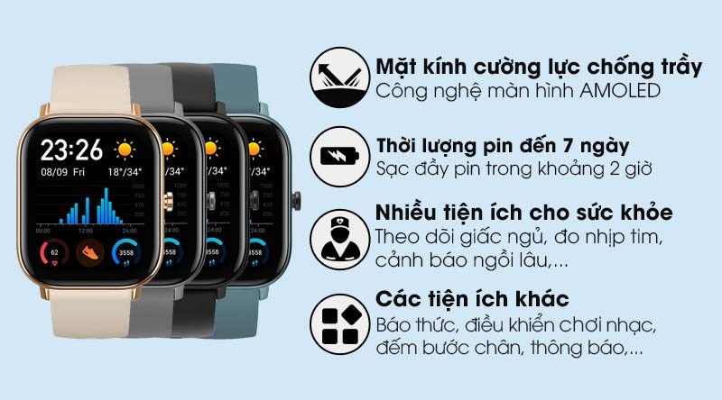 Đồng hồ thông minh Huami Amazfit GTS vàng