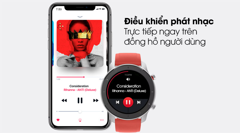 Đồng hồ thông minh Huami Amazfit GTR 42mm đỏ