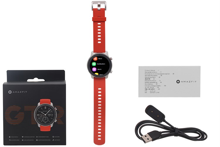 Đồng hồ thông minh Huami Amazfit GTR 42mm đỏ Màu Đỏ