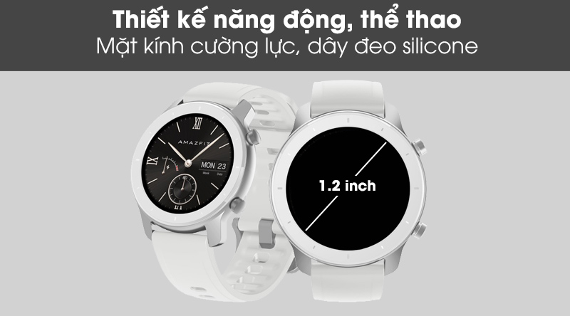 Đồng hồ thông minh Huami Amazfit GTR 42mm trắng