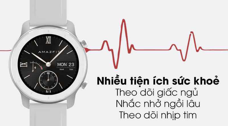 Đồng hồ thông minh Huami Amazfit GTR 42mm trắng