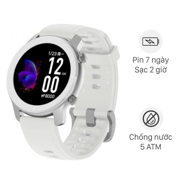 Đồng hồ thông minh Huami Amazfit GTR 42mm trắng