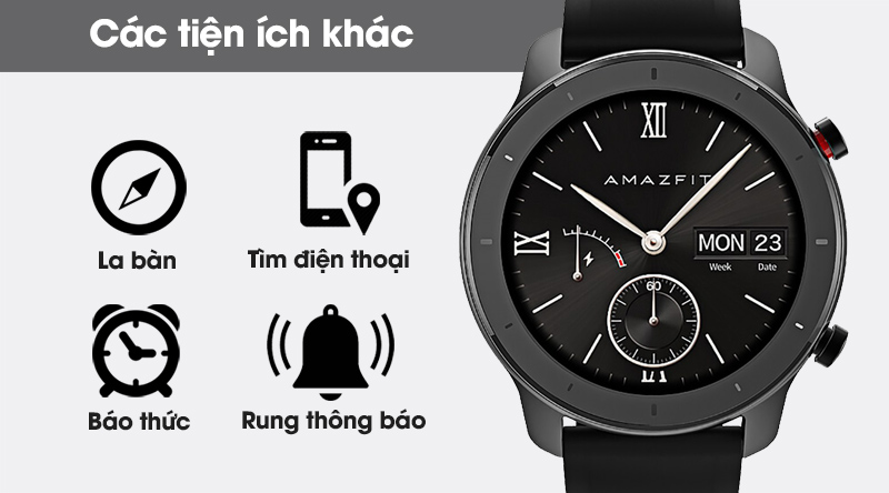 Đồng hồ thông minh Huami Amazfit GTR 42mm đen