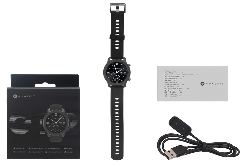 Đồng hồ thông minh Huami Amazfit GTR 42mm đen Màu Đen