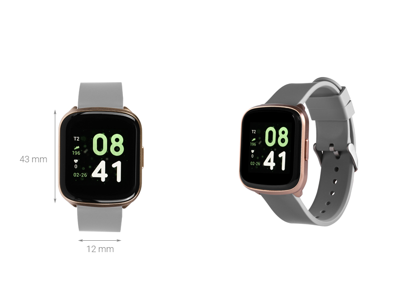 Đồng hồ thông minh BeU Fit KW03 xám