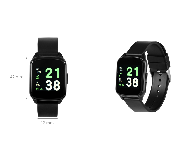 Đồng hồ thông minh BeU Fit KW17 đen