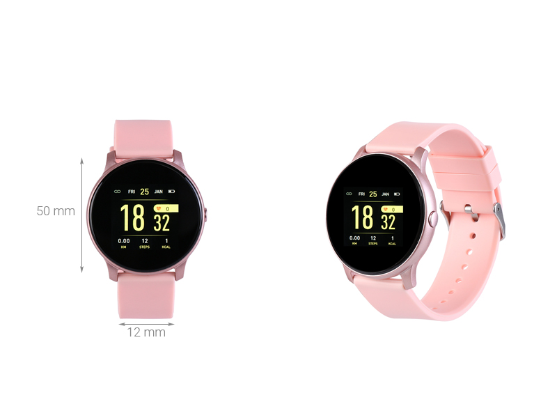 Đồng hồ thông minh BeU Fit KW19 hồng